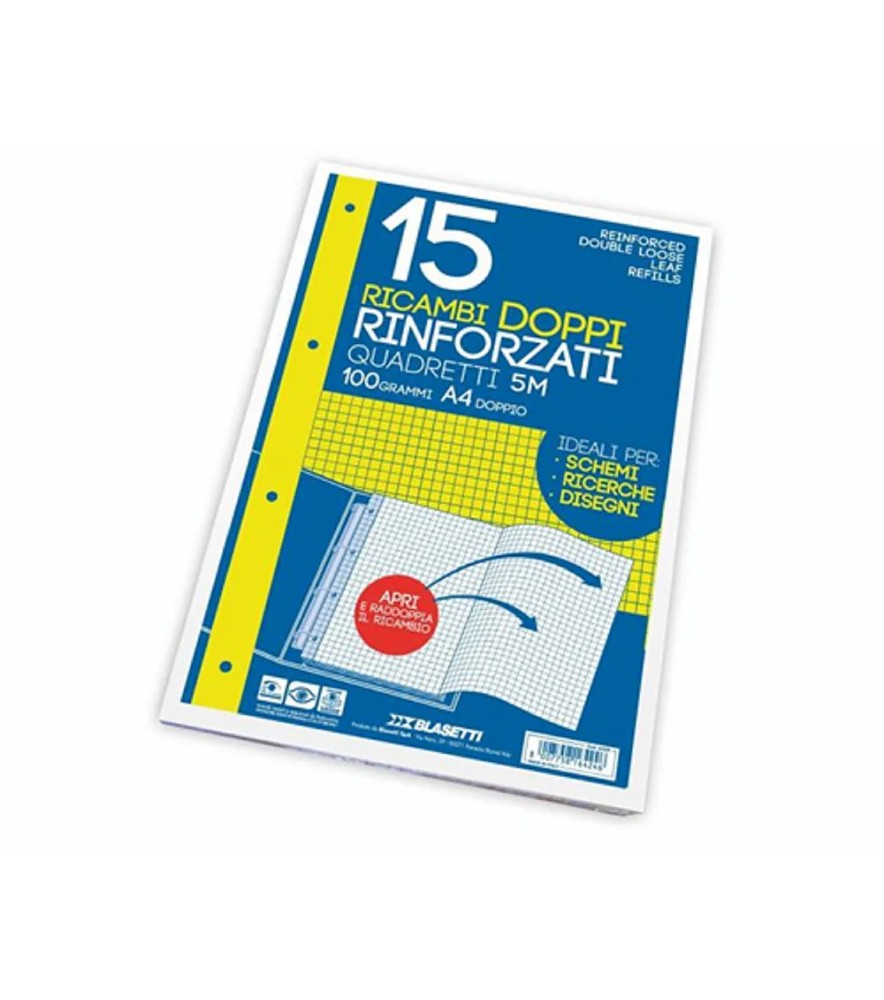 Ricambi Doppio 210 x 594mm Biancoff 15 Rinforzato 100gr
