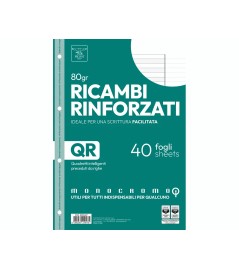 Ricambi Didattici Rinforzati Dsa 80gr 40 fogli