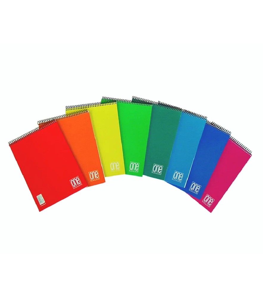 Blocco Notes Spirale Onecolor 60gr Spirale Bianca 60 fogli