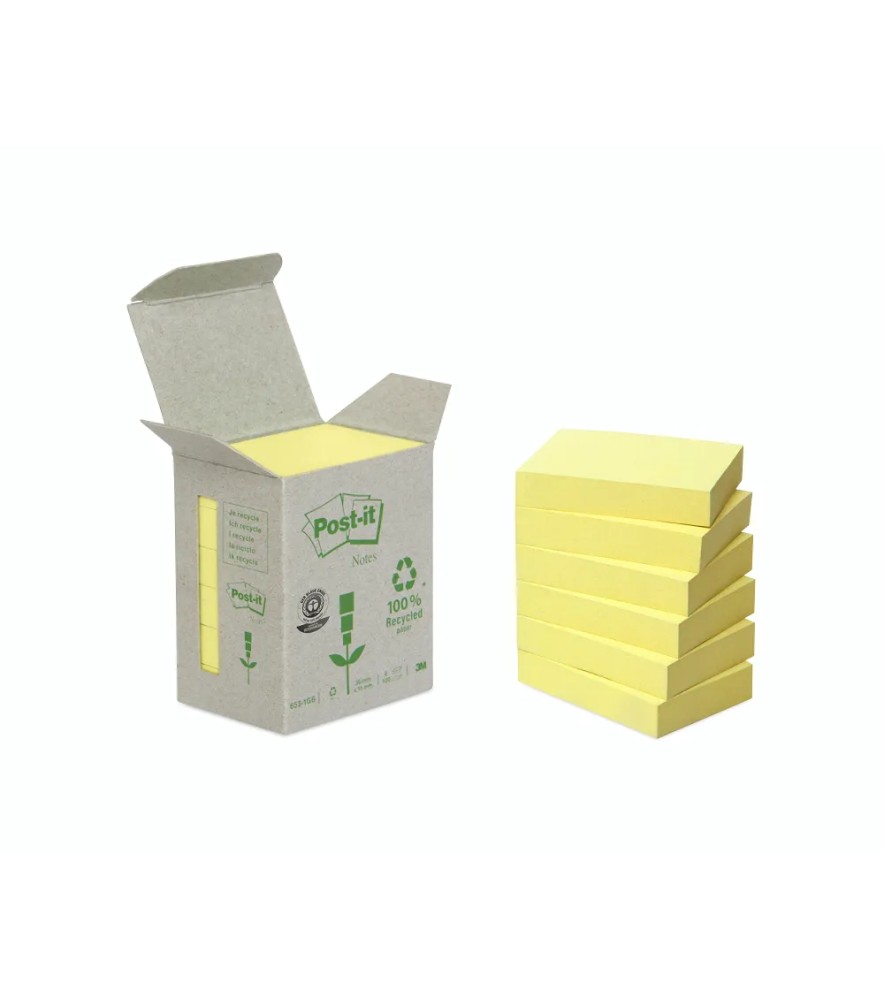 Post-it Notes Green 100 fogli Carta Riciclata