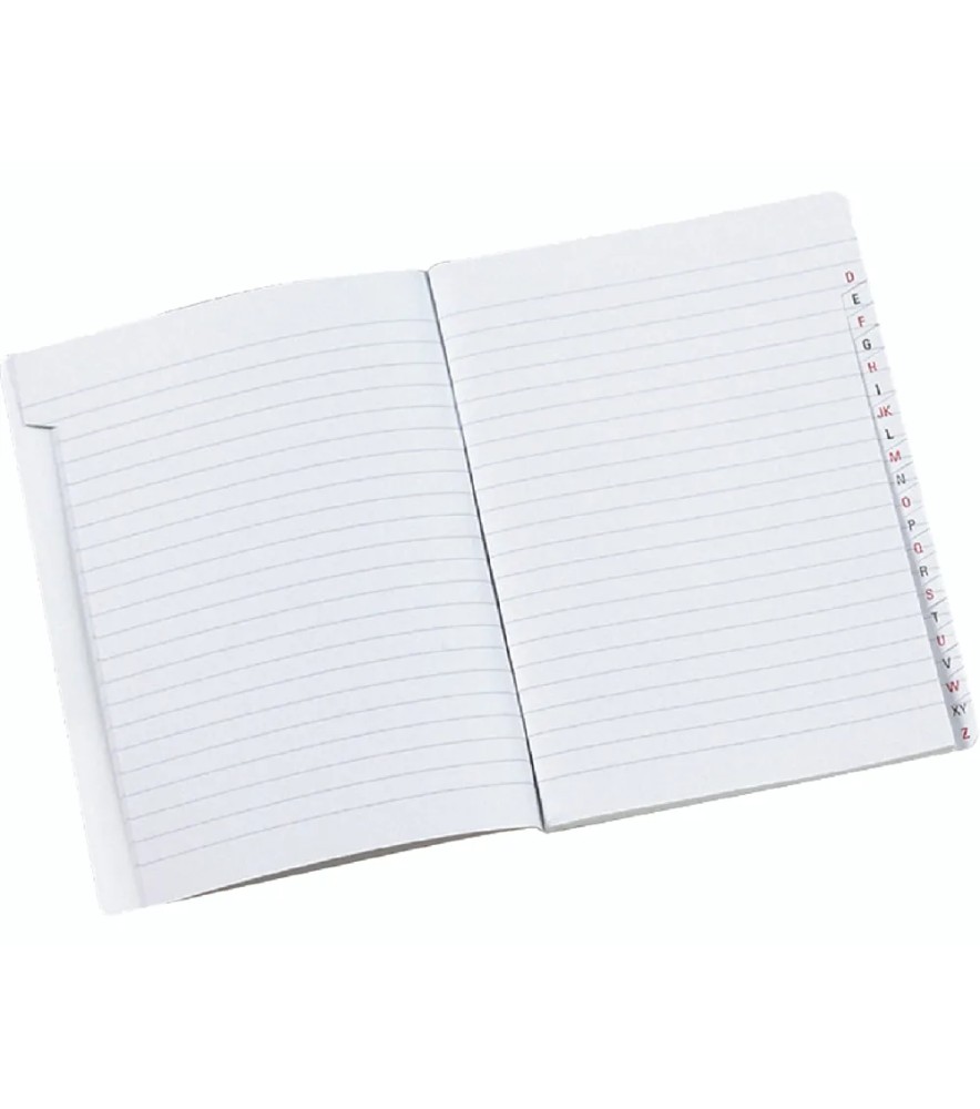 Rubrica Quaderno 120 pagine 60gr Punto Metallico Bianca 30 fogli