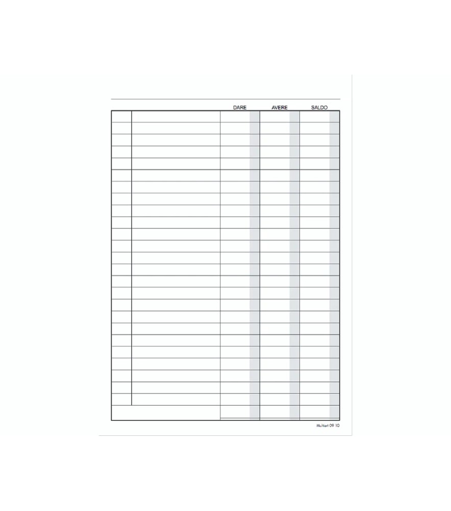 Registro Mastro Saldoconti 170x120mm