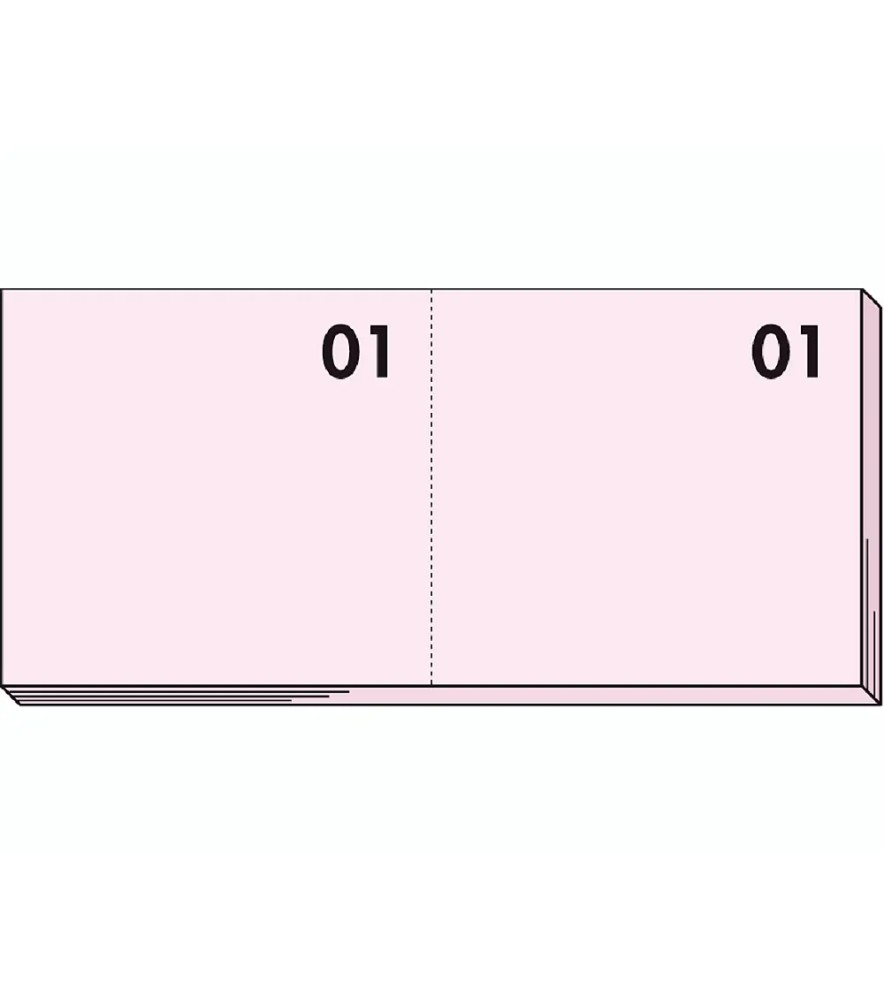Blocchetti Numerati 1-100 60 x 130mm 5 Colori Assortiti