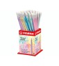 Matita Swano Pastel Esagonale con Gommino Barattolo 72 pezzi