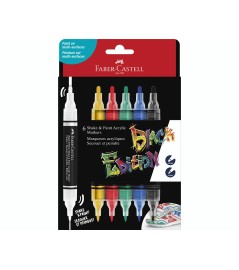 Marcatore Acrilico Shakers&paint Doppia Punta Black Edition