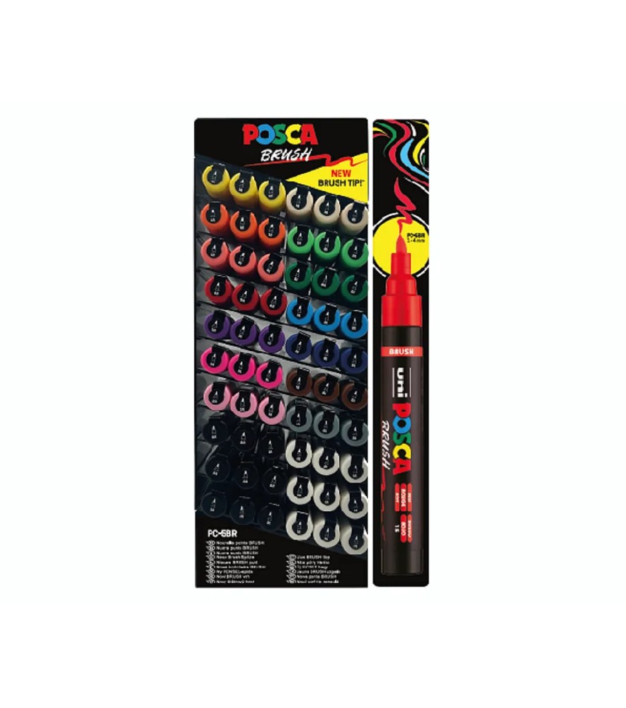 Pennarello Marcatore Uni Posca Brush Punta Media