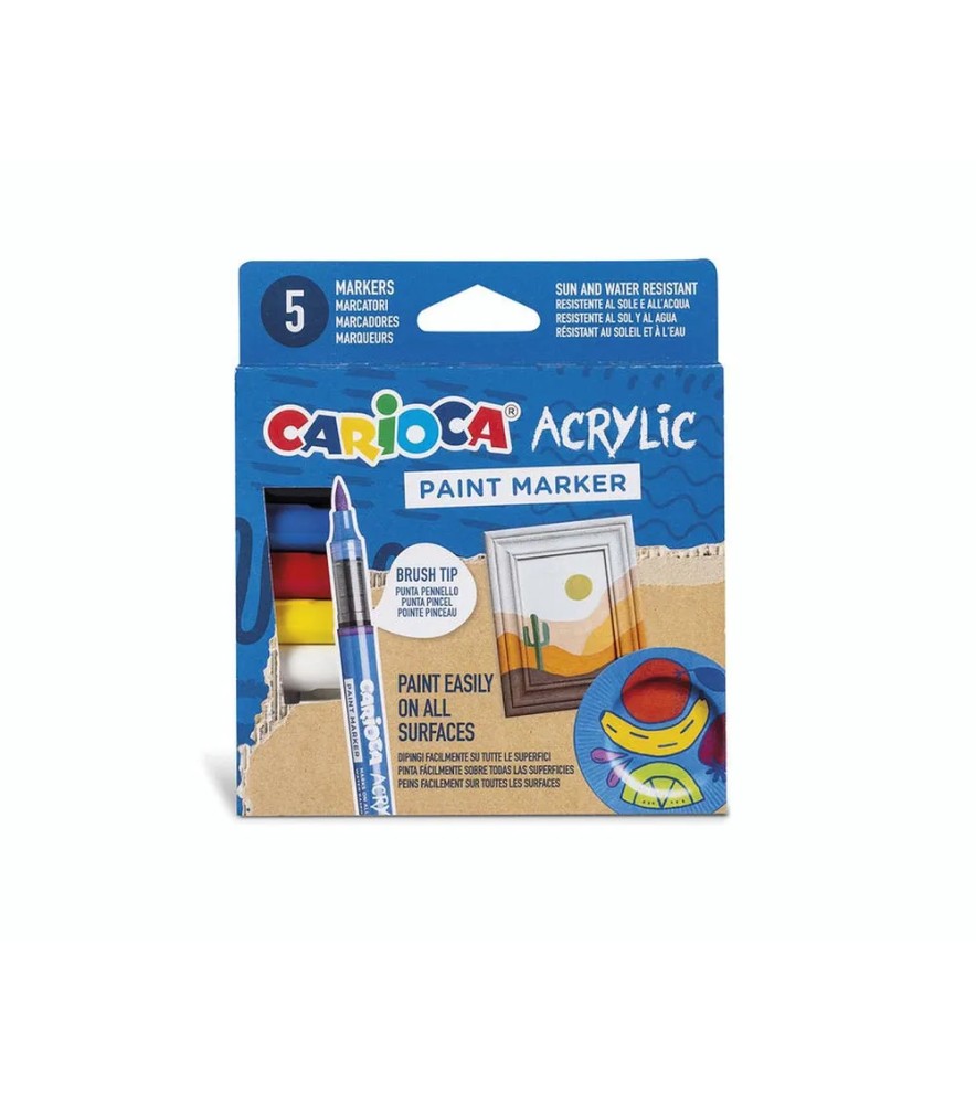 Marcatori Acrilici Acrilyc Paint Marker Punta Brush