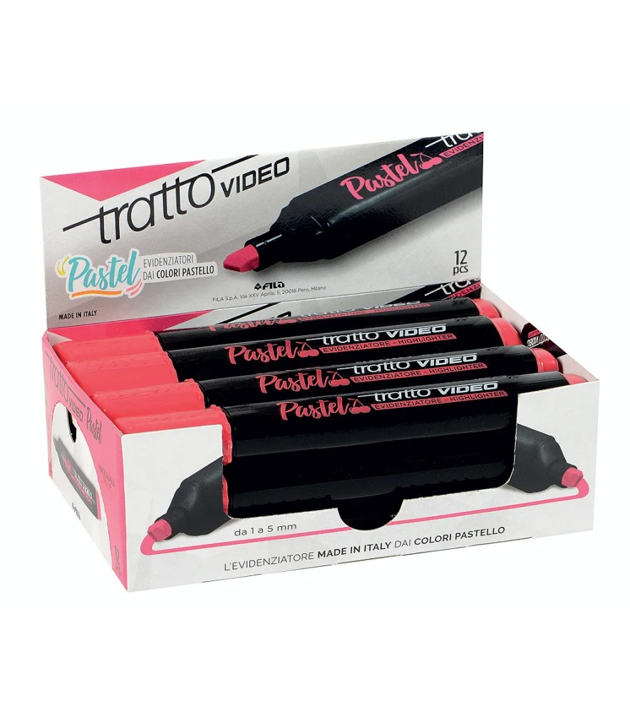 Evidenziatore a Penna Tratto Video Pastel