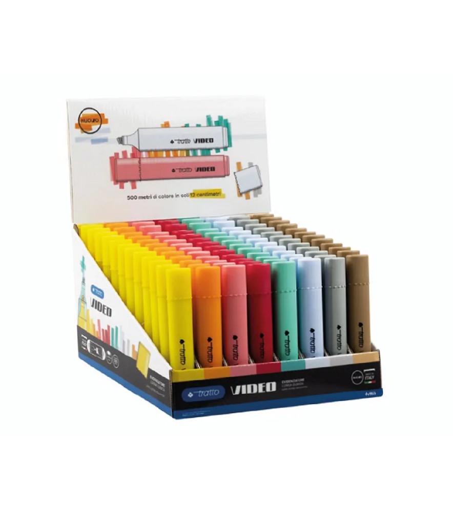 Evidenziatore a Penna Tratto Video Pastel