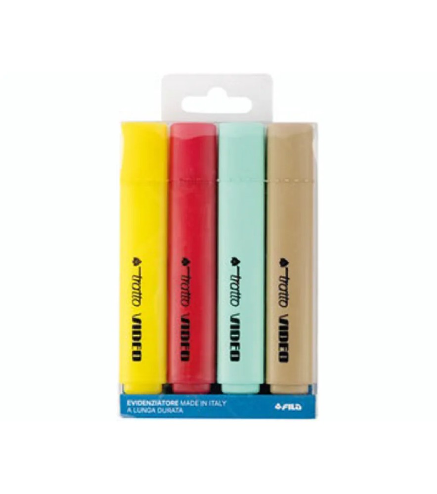 Evidenziatore a Penna Tratto Video Pastel Mediterraneo
