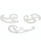 Curvilinee Plastica Set 3 pezzi
