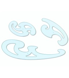 Curvilinee Plastica 3 pezzi