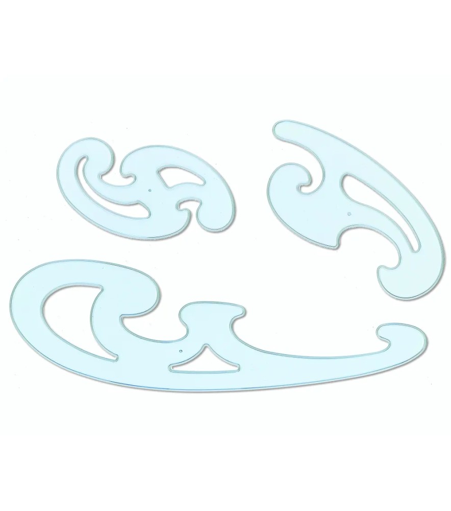 Curvilinee Plastica 3 pezzi