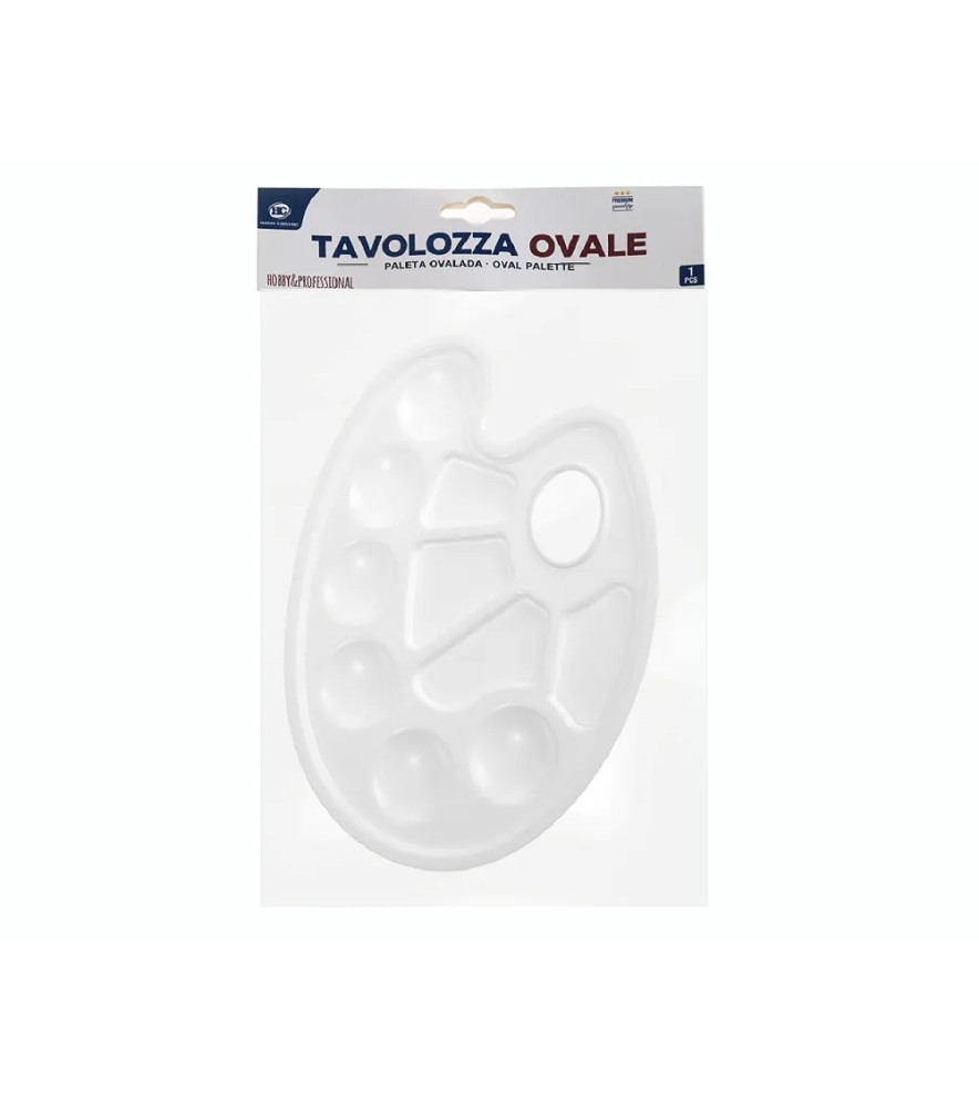 Tavolozza in Plastica Ovale