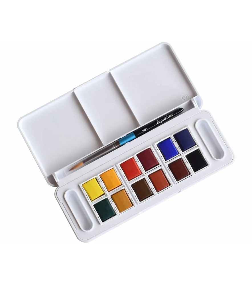 Colori Acquarelli Aquafine Godet Scatola Plastica