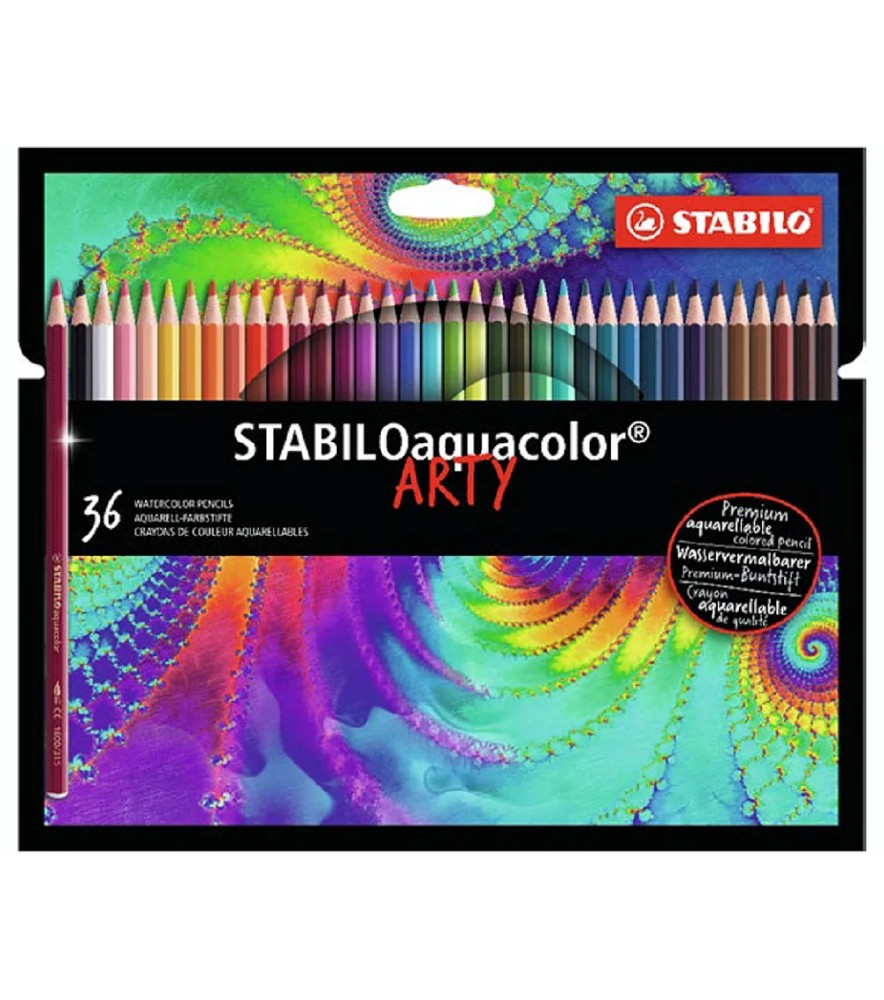 Pastelli Aquacolor Arty Esagonale 18cm Ø 2,8mm