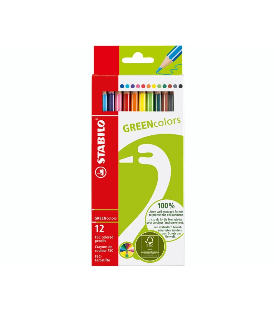 Pastelli Greencolors Esagonale 18cm