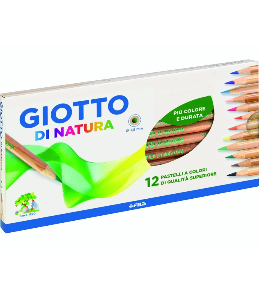 Pastelli Giotto di Natura Tonda Tonda 18cmø 3,8mm