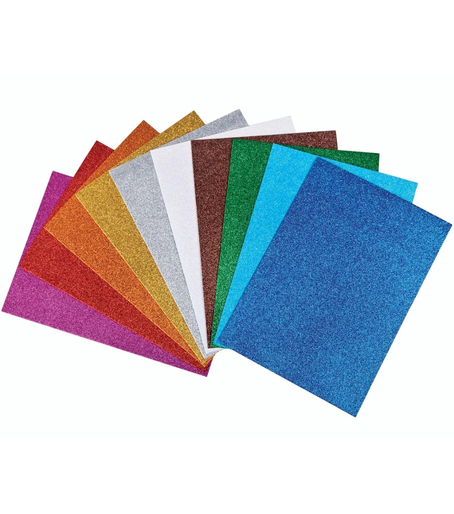 Gomma Eva Foam 2mm Glitter Color