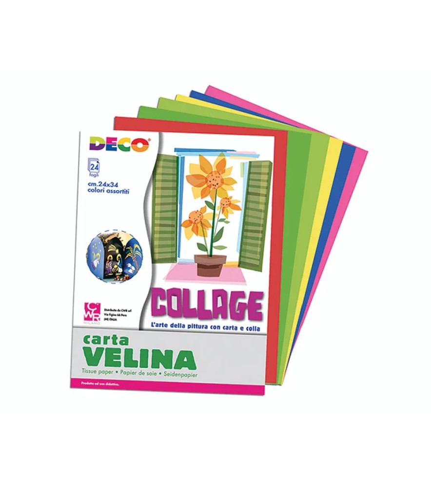 Carta Velina Blocco 24 fogli 21gr