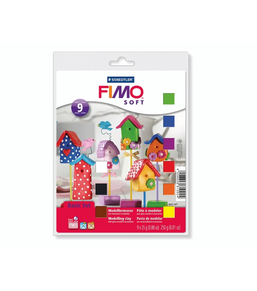Fimo Soft Set Base 9 pezzi
