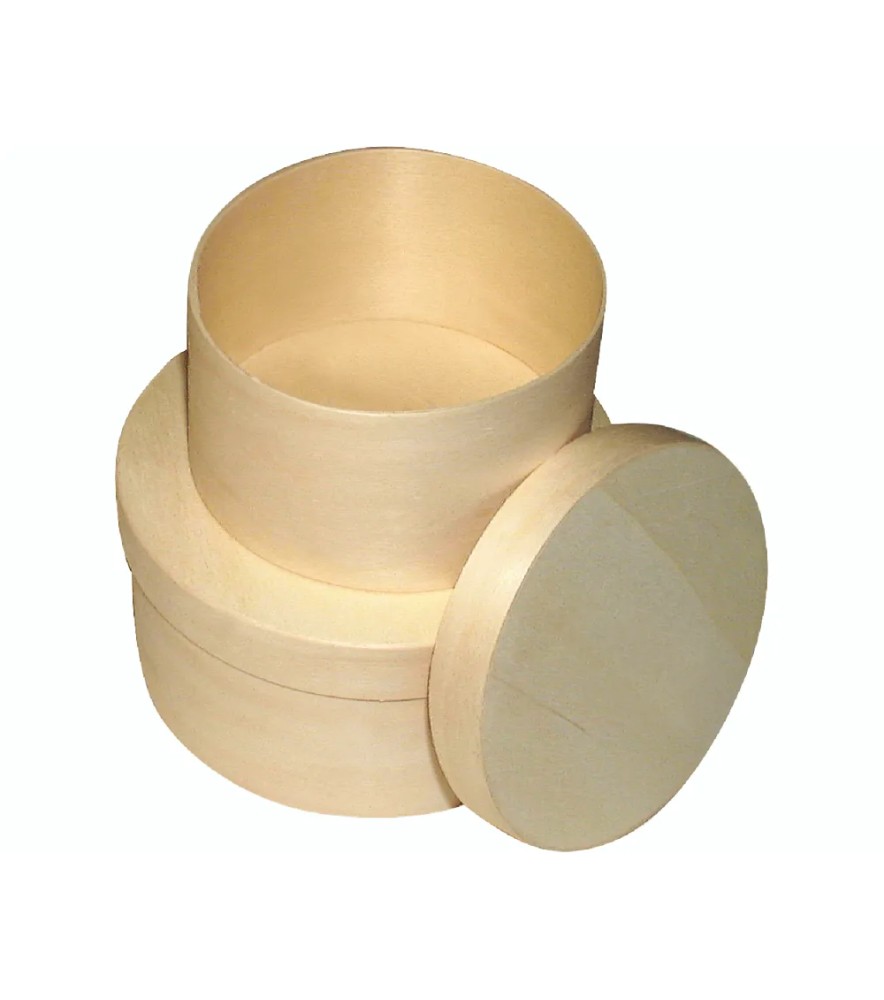Scatole in Legno Tonde da Decorare