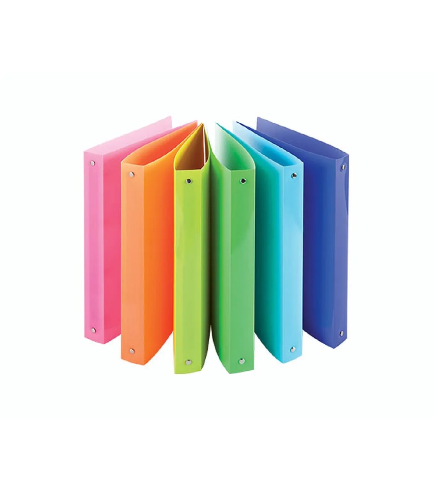 Raccoglitore Ad Anelli Ppl Fluo 4 anelli Tondi